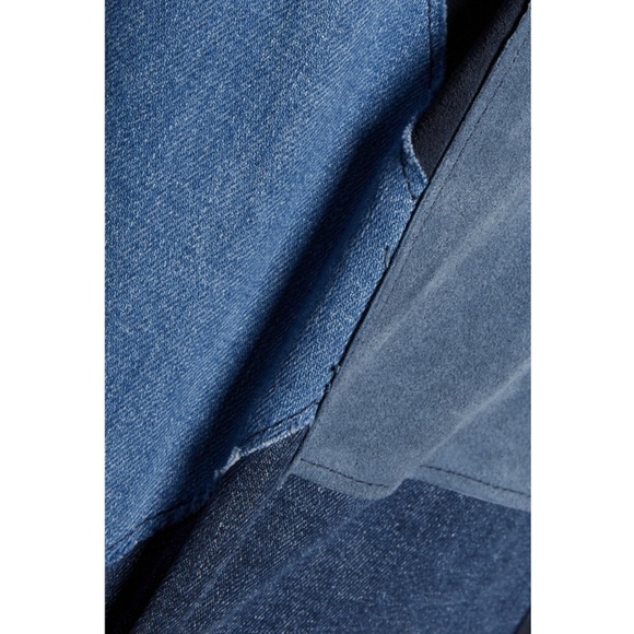 MiH Jeans Denim Blue Patchwork Dress - Picture 4 of 6